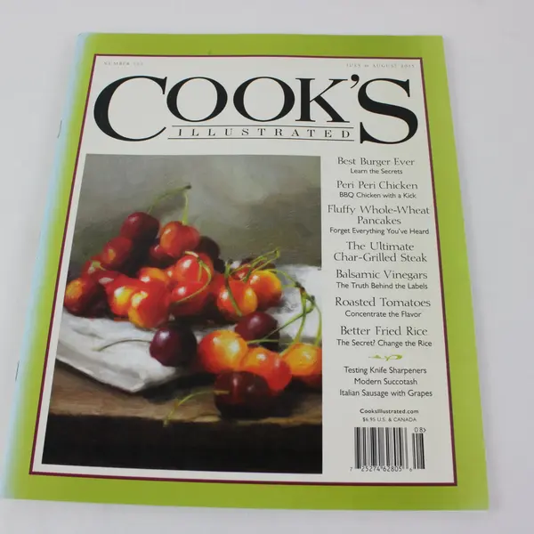 Lot of 5 Cook's Illustrated 2015 Back Issues Magazines as Pictured