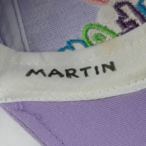 Vintage Embroidered Happy Easter Purple Spring Baseball Cap