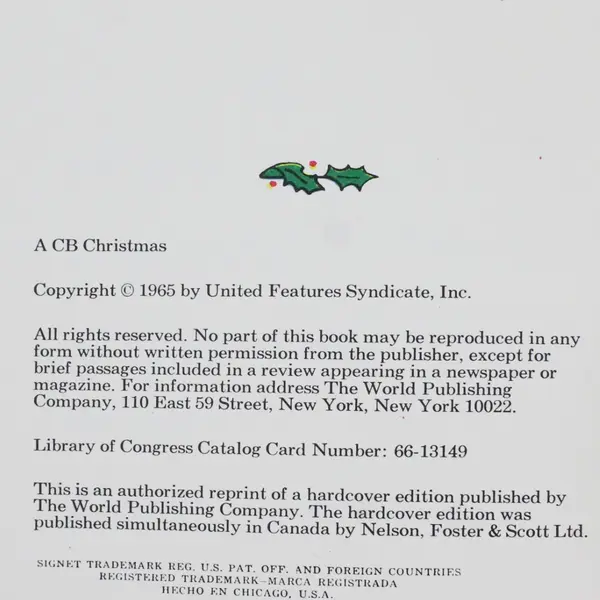 Vintage 1969 A Charlie Brown Christmas Charles M Schulz 1969 Paperback