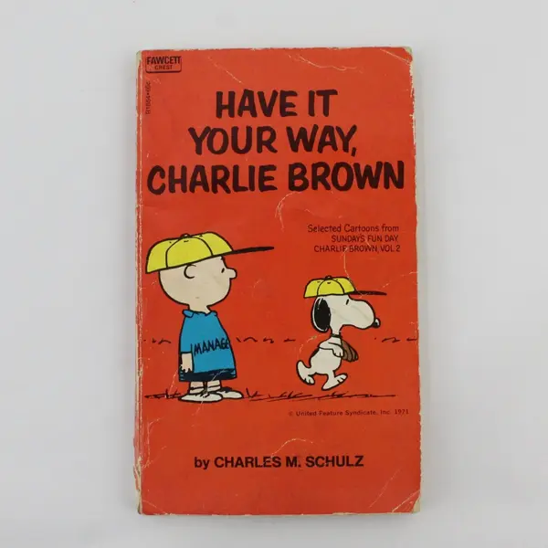 Lot of 4 Vintage Charlie Brown Snoopy Paperbacks Fawcett Crest C M Schulz