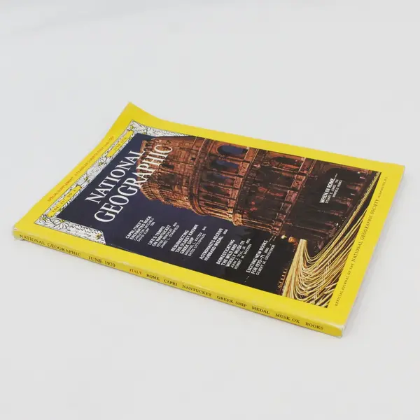 Vintage National Geographic Single Issue Magazine June 1970 Featuring Italy