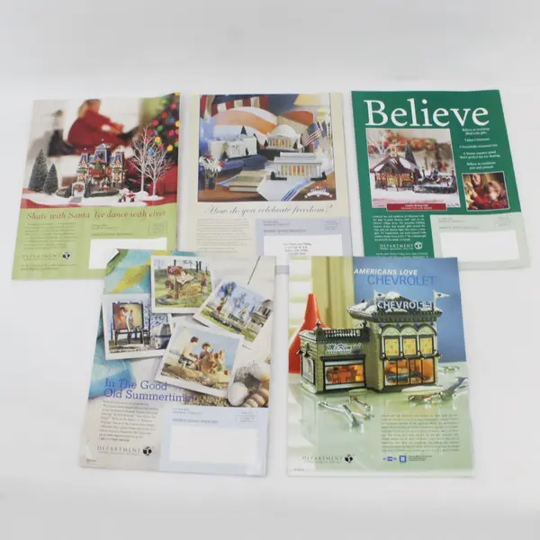 Lot of 5 Dept 56 Celebrations Magazines Crafts 2002-2006 Good Condition