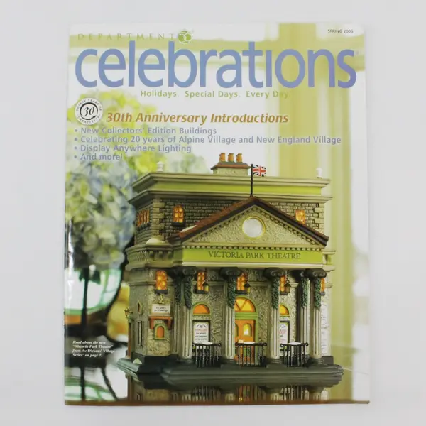 Lot of 5 Dept 56 Celebrations Magazines Crafts 2002-2006 Good Condition