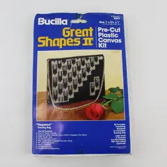 Bucilla Great Shapes II "Elegance" Evening Bag Pre-cut Plastic Canvas Kit #4407