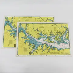 Camco Set of 2 Vintage Chesapeake Bay Nautical Signals Laminated Placemats