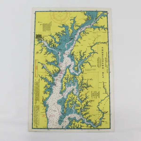 Camco Set of 2 Vintage Chesapeake Bay Nautical Signals Laminated Placemats