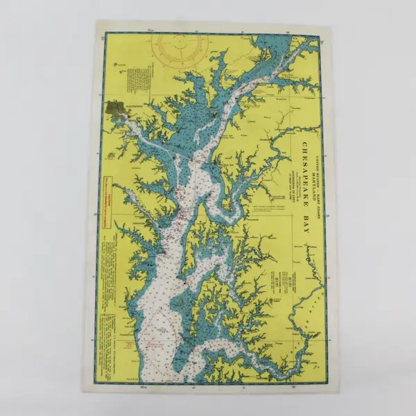 Camco Set of 2 Vintage Chesapeake Bay Nautical Signals Laminated Placemats