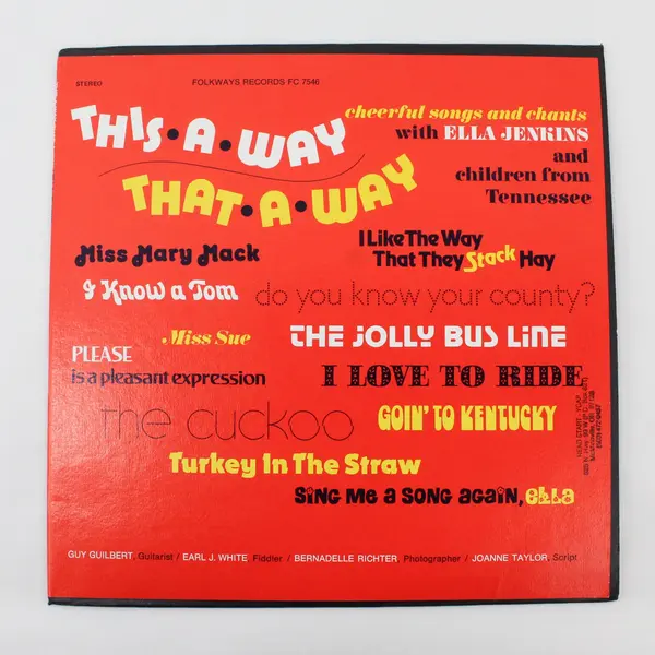 Ella Jenkins This-a-way, That-a-way Folkways Records FC 7546 12" LP