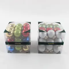 Lot of 2 Krebs Small Ornament Sets, 27 Count Each, Holiday Decor