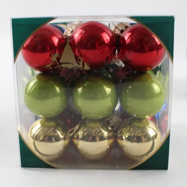 Lot of 2 Krebs Small Ornament Sets, 27 Count Each, Holiday Decor