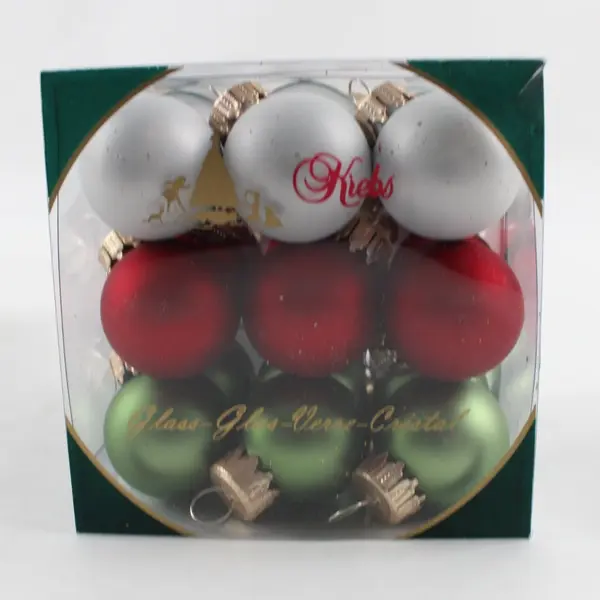 Lot of 2 Krebs Small Ornament Sets, 27 Count Each, Holiday Decor