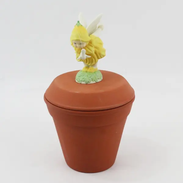 Department 56 In the Garden Butter Up Buttercup Fairy Figurine W/ Flower Pot