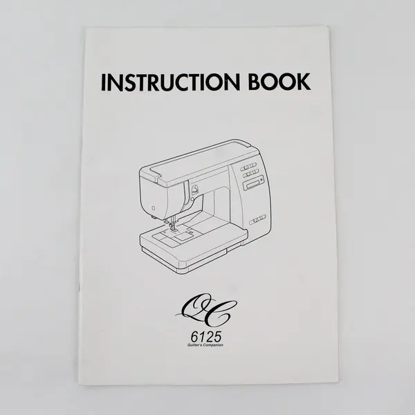 Janome Quilter's Companion QC6125 Sewing Machine Instruction Manual Book Guide