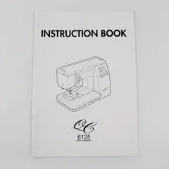 Janome Quilter's Companion QC6125 Sewing Machine Instruction Manual Book Guide