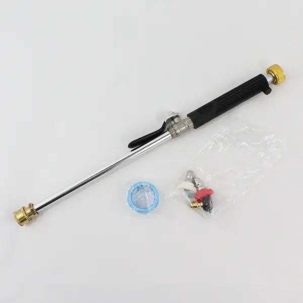 Cleaning Solution Pressure Washer Hose Power Nozzle 3 Heads Pipe Tape Used