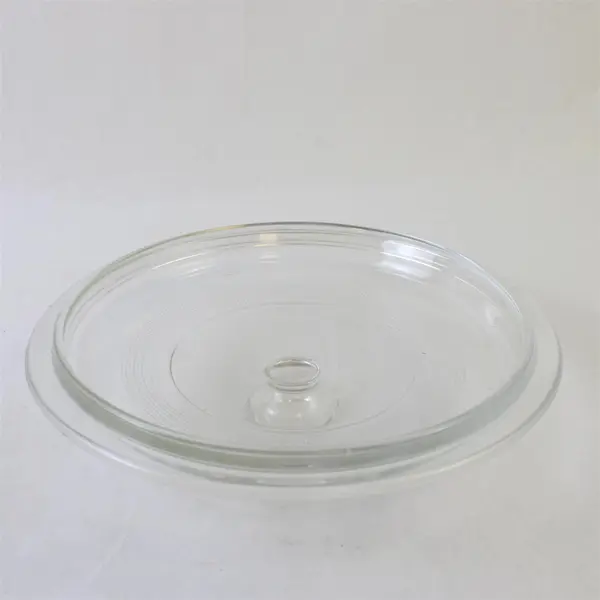 Vintage PYREX Clear Glass Lid Round Ribbed Replacement G-1-C A