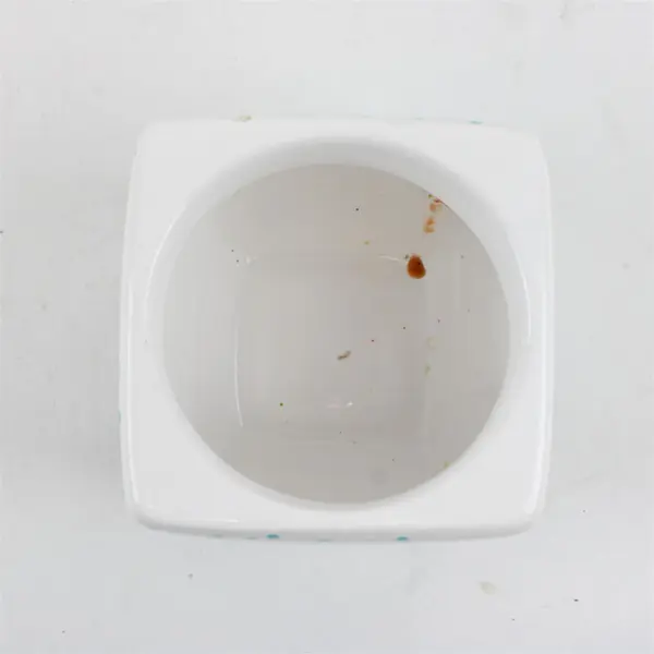 1-800-Flowers White Aqua Ceramic Candy Canister w/Lid Kitchen Storage