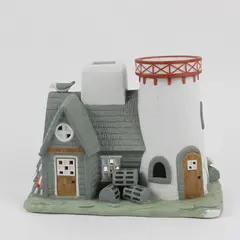 PartyLite Stoney Harbor Lighthouse Ceramic Tea Light Holder Coastal Decor
