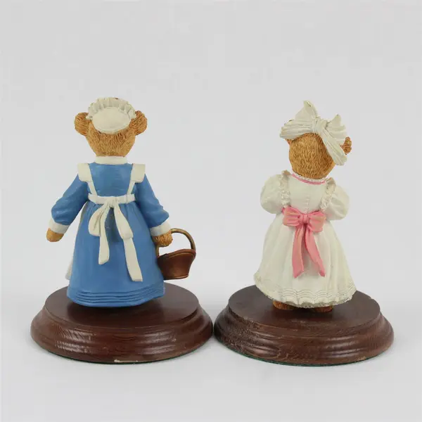 Lot of 2 Carol Lawson  Dept 56 Upstairs Downstairs Bears Polly Kitty Bosworth