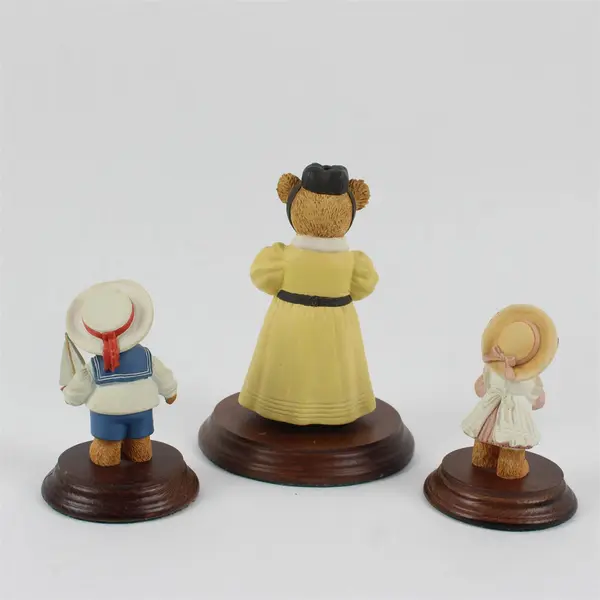 Lot of 3 Upstairs Downstairs Bear Figurines Nanny Maybold Alice Henry