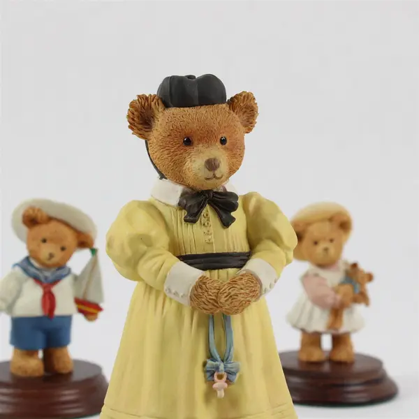 Lot of 3 Upstairs Downstairs Bear Figurines Nanny Maybold Alice Henry