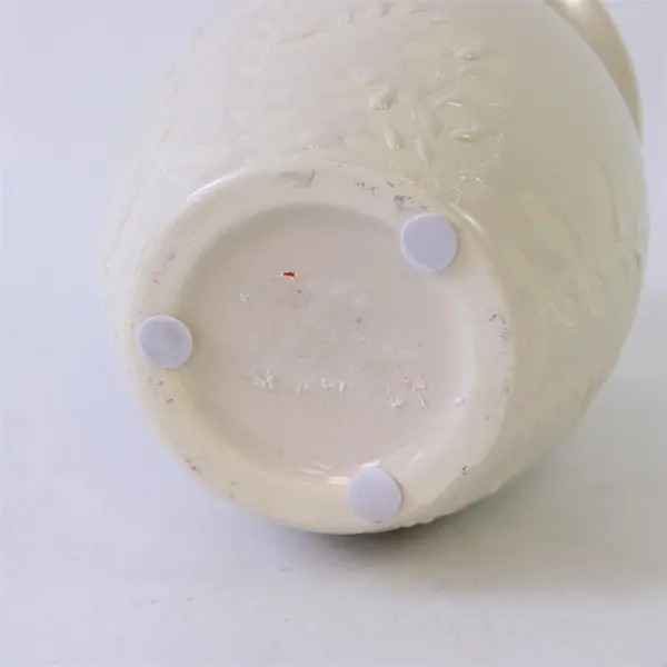 Lenox Ivory Porcelain Vase Embossed Floral Motif 5.5" Tall