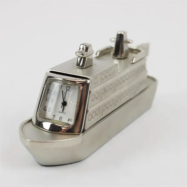 Vintage Alaska Cruise Ship Desk Clock Paperweight Does Not Work