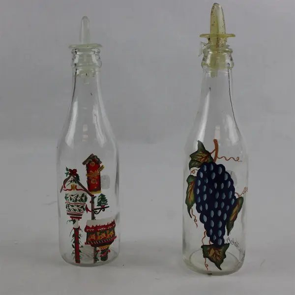 Lot of 2 Kathy Hatch Collection Oil & Vinegar Cruets