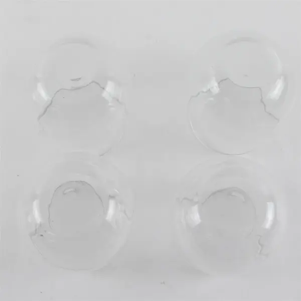 Set of 4 Stemless Wine Glasses Clear Pre-Owned