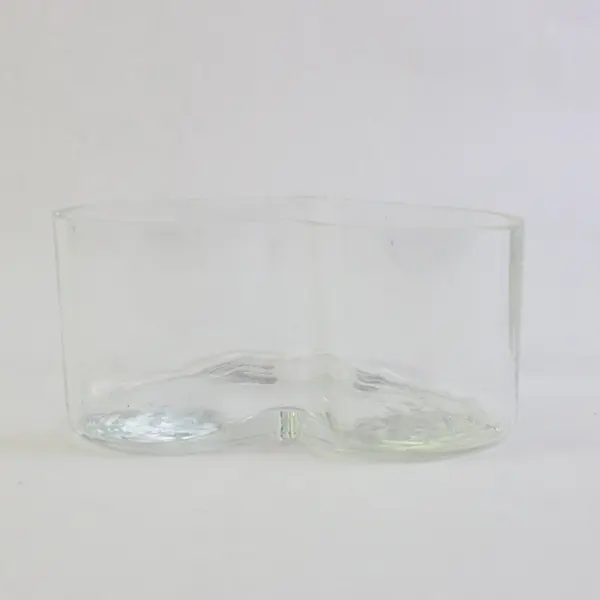 Vintage Clear Glass Heart Shaped Candy Dish