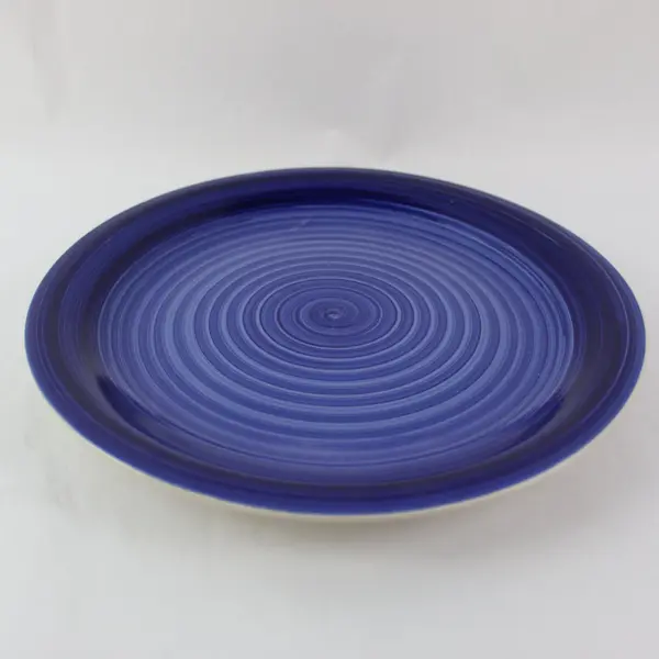 Royal Norfolk Blue Swirl Ceramic Dinner Plate 10.5"