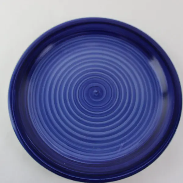 Royal Norfolk Blue Swirl Ceramic Dinner Plate 10.5"
