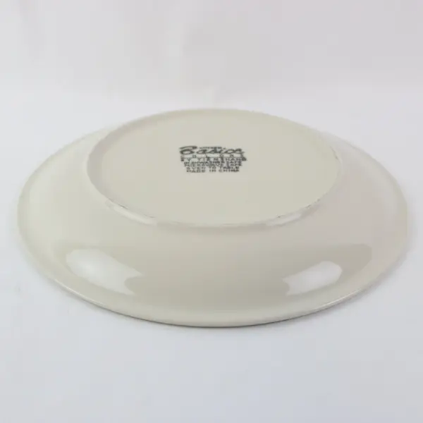 Kitchen Basics Colors By Tienshang Cobalt Green Stripe 10.5in Dinner Plate
