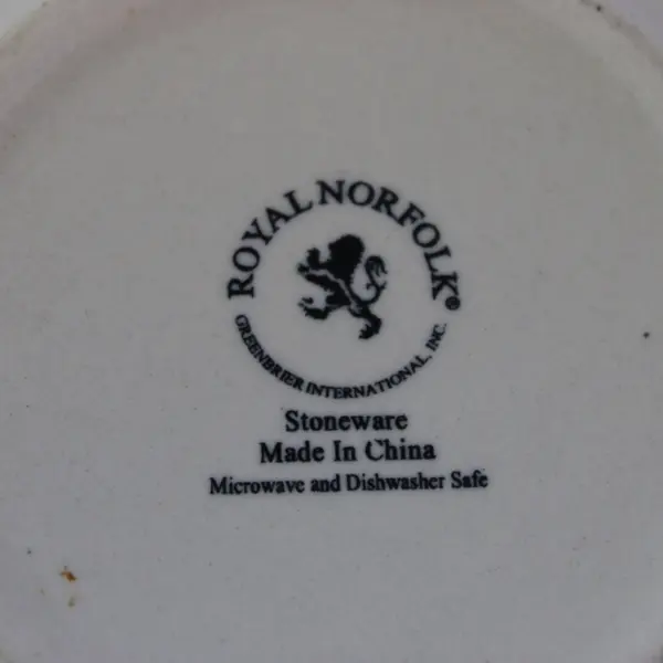 Royal Norfolk Stoneware Bowl Berry Cherry Leaf Multicolor
