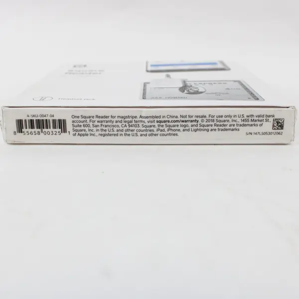 Square Reader Magstripe Card Reader A-SKU-0047-04 Used Untested
