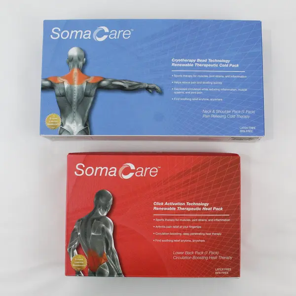 Lot of 2 Soma Care Renewable Heat & Cold Therapy Packs Neck Back