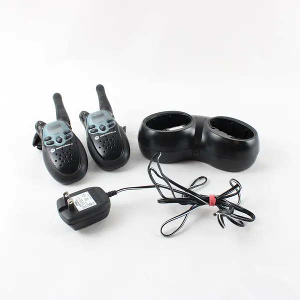 Motorola Talkabout T5000 Walkie Talkies 2-Pack Charger Base Tested to Power On