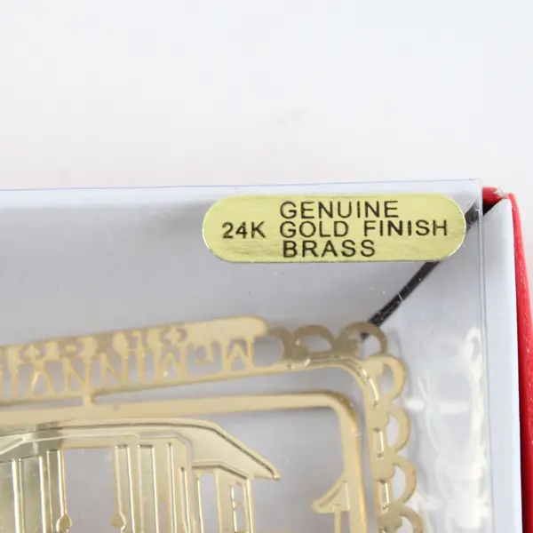 9th Edition Mack Theater McMinnville OR Ornament Boxed 24K Gold Finish Brass