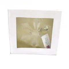 Allstate Clear Glass Snowflake Christmas Ornament