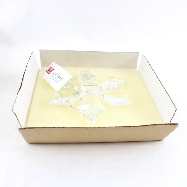 Allstate Clear Glass Snowflake Christmas Ornament