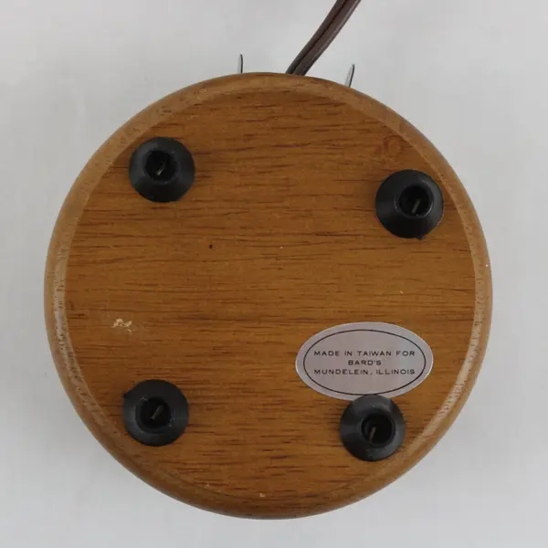5 Inch Brown Round Lighted Display Base for Collectibles Figurines Bard's