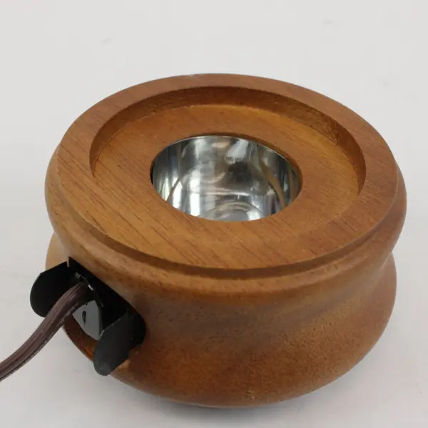 5 Inch Brown Round Lighted Display Base for Collectibles Figurines Bard's