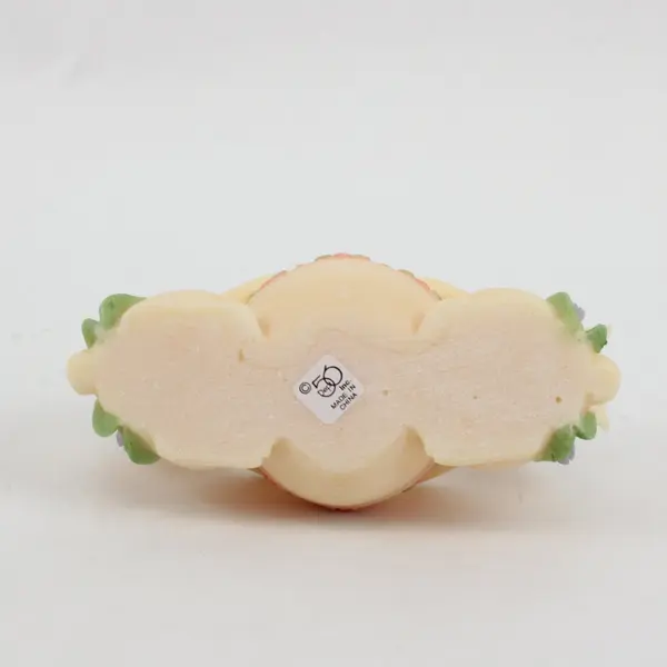 Department 56 Twin Bunny Easter Egg Tealight Candle Holder Floral Resin