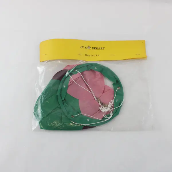 In the Breeze 40in Small Windsock Green Purple Pink Outdoor Decor