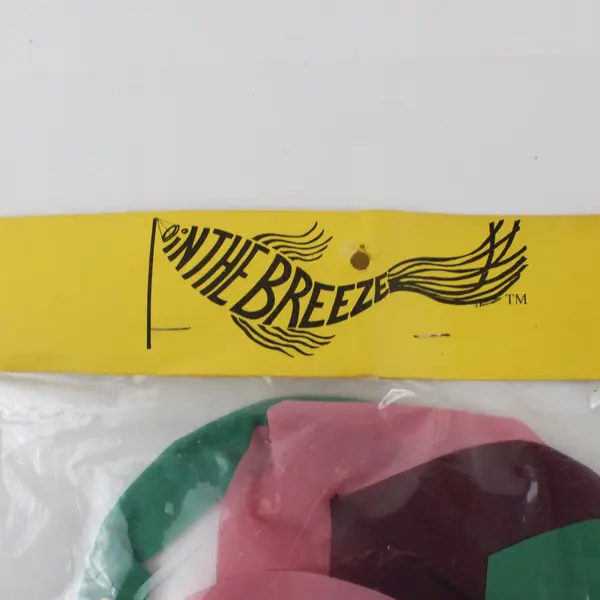 In the Breeze 40in Small Windsock Green Purple Pink Outdoor Decor