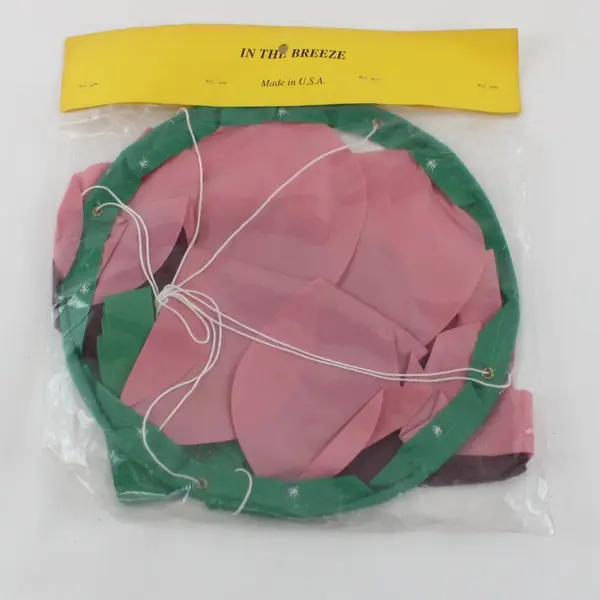 In the Breeze 10in Windsock Green Purple Pink Outdoor Decor