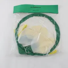 In the Breeze 10in Windsock Green Yellow White Outdoor Garden Decor