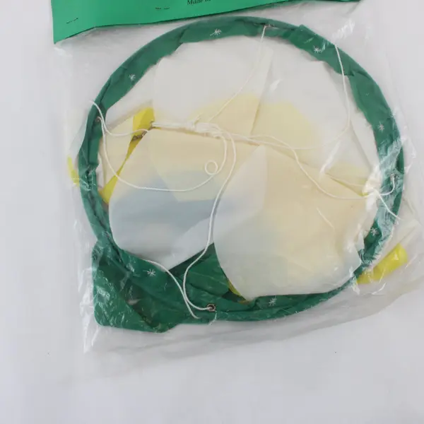 In the Breeze 10in Windsock Green Yellow White Outdoor Garden Decor