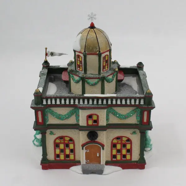 2003 Dept 56 North Pole Town Hall 56767 Lighted Musical Village