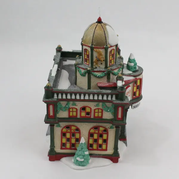 2003 Dept 56 North Pole Town Hall 56767 Lighted Musical Village
